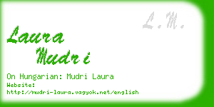 laura mudri business card